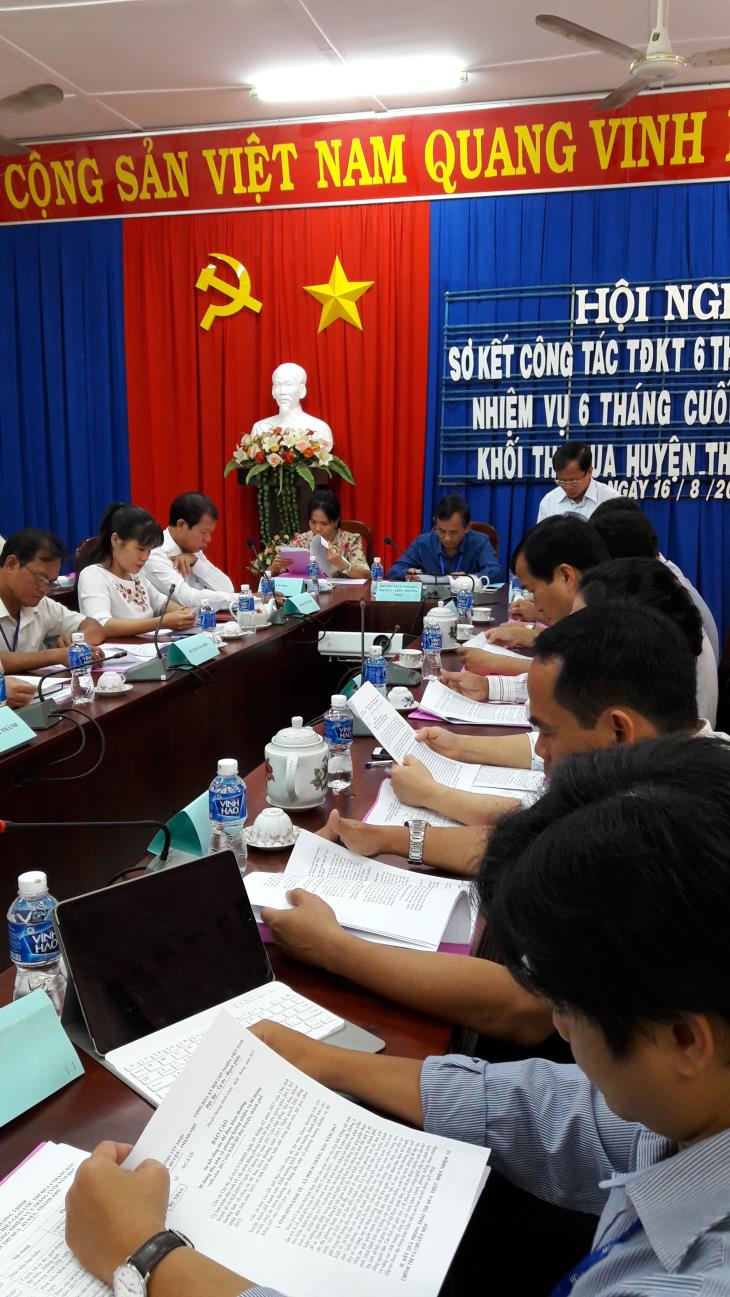 Khối Thi đua các huyện, thành phố tỉnh Tây Ninh sơ kết công tác 6 tháng đầu năm 2017