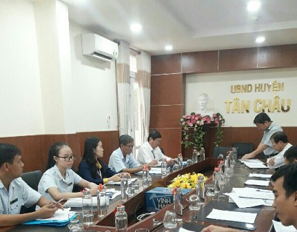 Công bố Quyết định thanh tra tại UBND huyện Tân Châu năm 2020