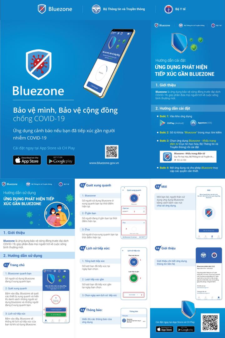Người dân cần cài đặt ứng dụng Bluezone để nhận cảnh báo nếu bạn đã tiếp xúc gần người nhiễm COVID-19
