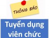 Tuyển dụng viên chức