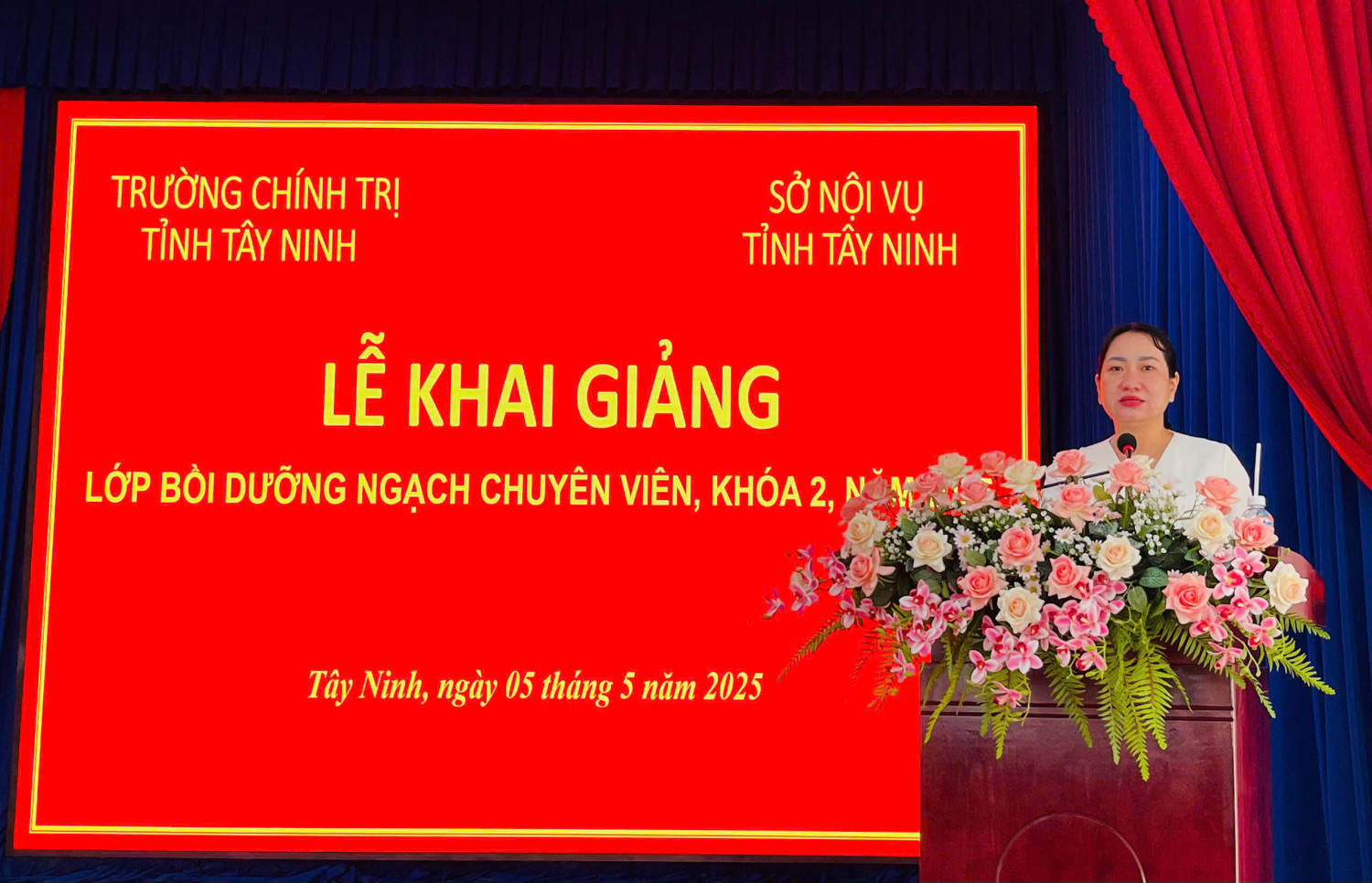 LỄ KHAI GIẢNG LỚP BỒI DƯỠNG KIẾN THỨC QUẢN LÝ NHÀ NƯỚC NGẠCH CHUYÊN VIÊN KHÓA 02- NĂM 2025